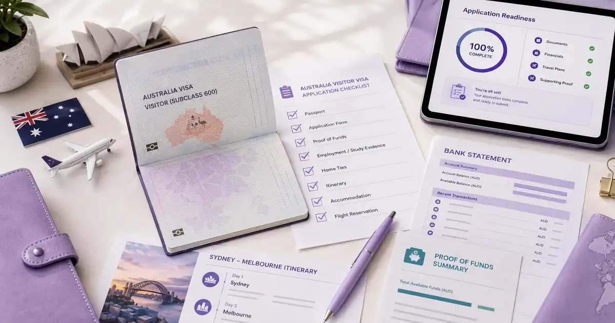 Australia Visitor Visa Checklist: Documents & Proof of Funds Guide (2026)